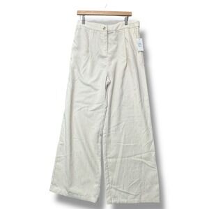 And Now This Corduroy Ivory Wide Leg Pants Sz 14 Minimalist Boho Scandi Academia